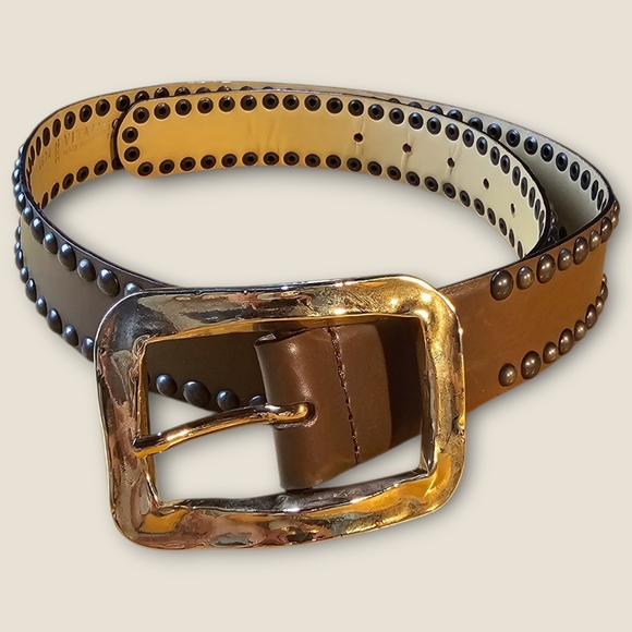 Vintage Accessories - ✨ Vitanuova Y2K Studded Genuine Leather Belt – Made in Italy ✨